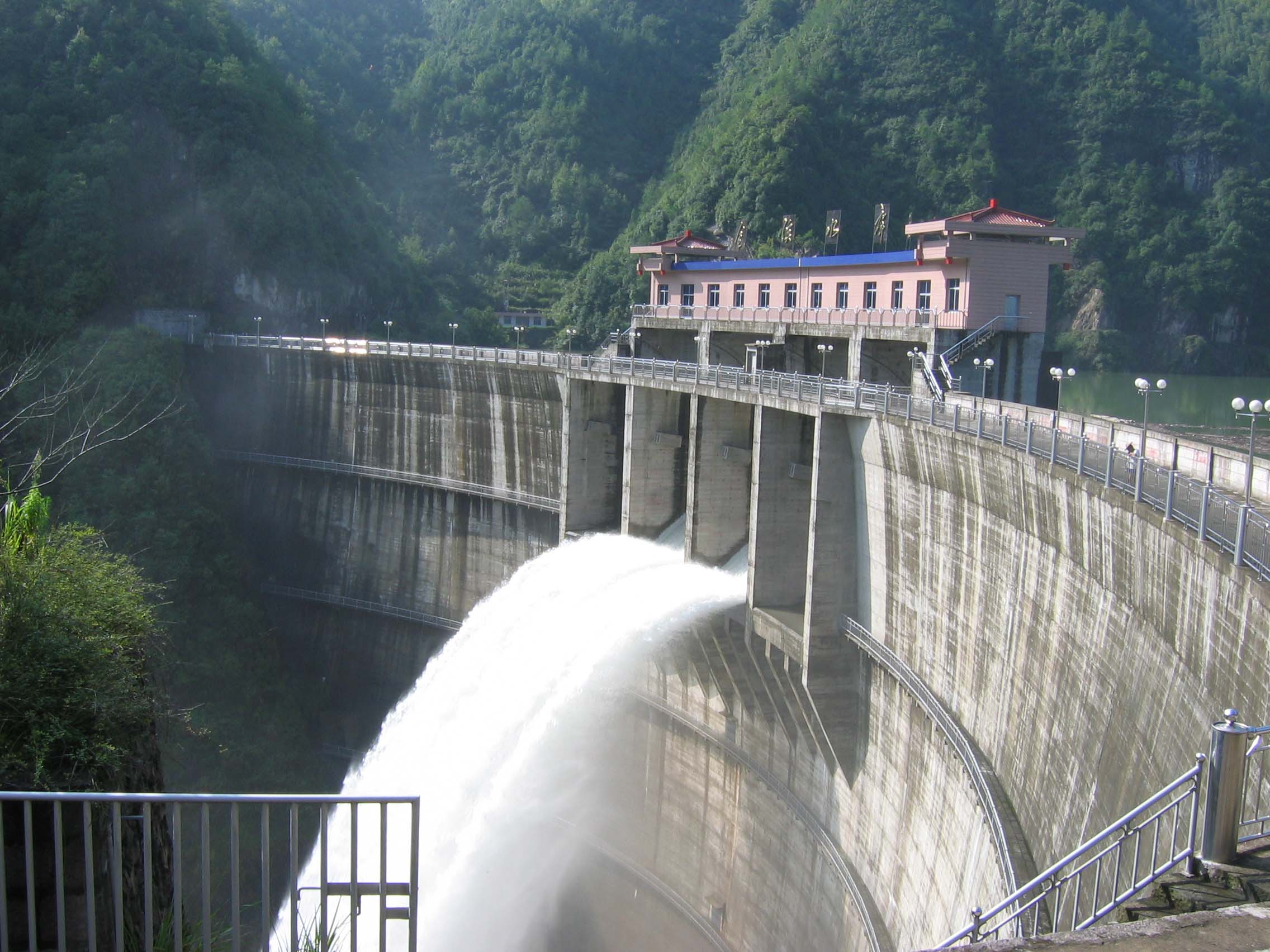 浙江溫州金溪水電站雙曲拱壩